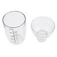 thumbnail image 4 of Coctelera para Cócteles, Coctelera de plástico Mezclador de Bebidas Copa de coctelera Manual con Escalas, Anti-Fuga Transparente PC Resina Leche Té Cóctel Coctelera (500ML) Amonsee NO, 4 of 6