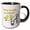 Black/White, variant on 3drose, Cute Image of Chicks with Text, 11oz Two-tone Red Mug