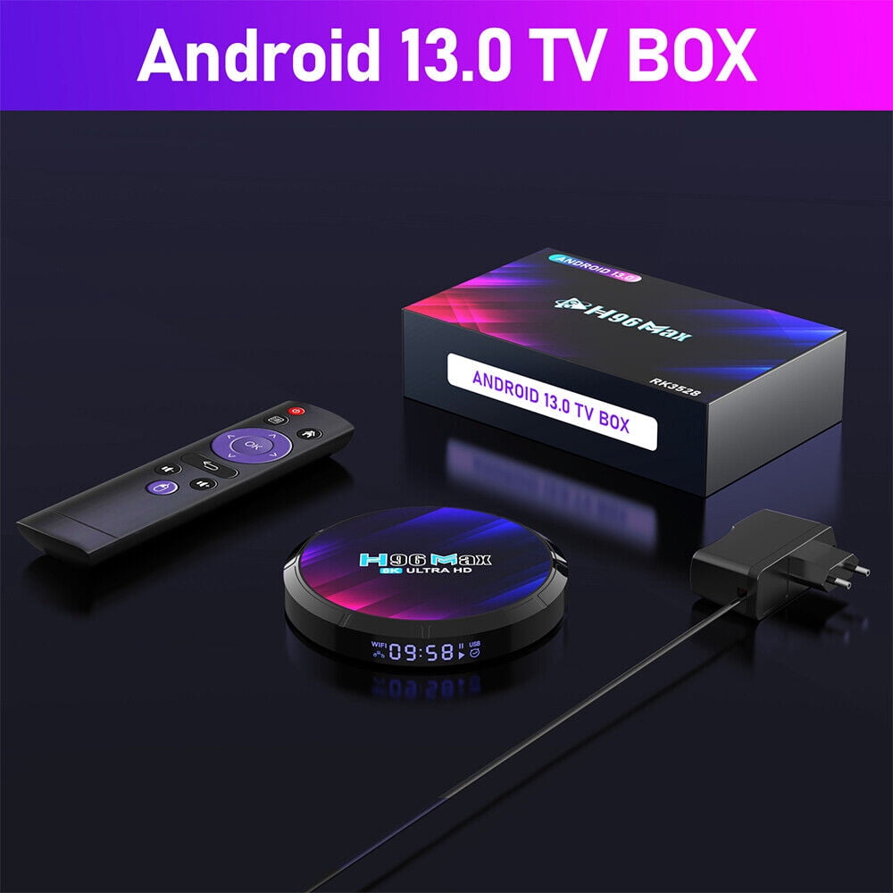 Seamless Media Experience - H96Max Android TV BOX (16-64GB) with 8K Ultra HD Support