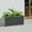 Gray, variant on ToppiJoy 38*15*15in Rectangular Planter Box, Tall Steel Metal Planter Large Long Box Plant Pot for Outdoors, Modern Heavy Duty Flower Pot for Patio, Deck, Yard, Garden (Brown)