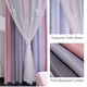 thumbnail image 5 of Cortinas YANCORP Opacas para Habitaciones en Rosa y Gris de 244 cm, 5 of 6
