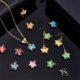 thumbnail image 2 of 54 piezas de dijes de bolas de cristal de 9 colores, dijes de estrellas, colgantes de estrellas luminosas que brillan en la oscuridad., 2 of 5