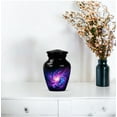 thumbnail image 5 of JAGASY Purple Galaxy Cremation Urns for Parents - Keepsake Urn for Ashes Adult Male & Female - Tiny Urn for Ashes Women - Handmade Mini Urns for Mother - (3 Inch), 5 of 7