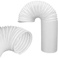 thumbnail image 2 of Manguera de escape de aire acondicionado flexible 3M, diámetro de 130 mm, extensión de polipropileno para acondicionadores de aire portátiles + kit de manguera de drenaje de PVC, 2 of 4