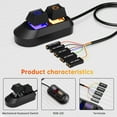 thumbnail image 2 of Universals Desktop Computer External Power Control Button With Splitter Cable For Easy PC Setups, 2 of 8