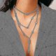 thumbnail image 3 of Collar Yashi con borlas en capas y colgante de estrella modelo 21629, 3 of 5