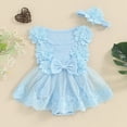 thumbnail image 2 of New Born Clothes Baby Girl Baby Girl Dress Heart Puff Sleeve Tulle Romper Dresses Newborn Outfit, 2 of 7