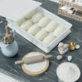 thumbnail image 5 of Ramddy 4-Pack Plastic Commercial Pizza Dough Proofing Box with Lid, Stackable Pizza Proofing Dough Tray, White, 5 of 7