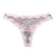 thumbnail image 1 of Gibobby Braguita cintura alta Tanga encaje sexy para mujer Bragas talla grande con borde ondulado color en contraste con paneles malla transparente（Gris， 2XL), 1 of 5