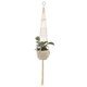 thumbnail image 2 of 2 colgadores de macramé para plantas, cestas colgantes para interiores y exteriores, cuerda de algodón, tejido a mano, bolsa de red para macetas, estilo 2, 2 of 5