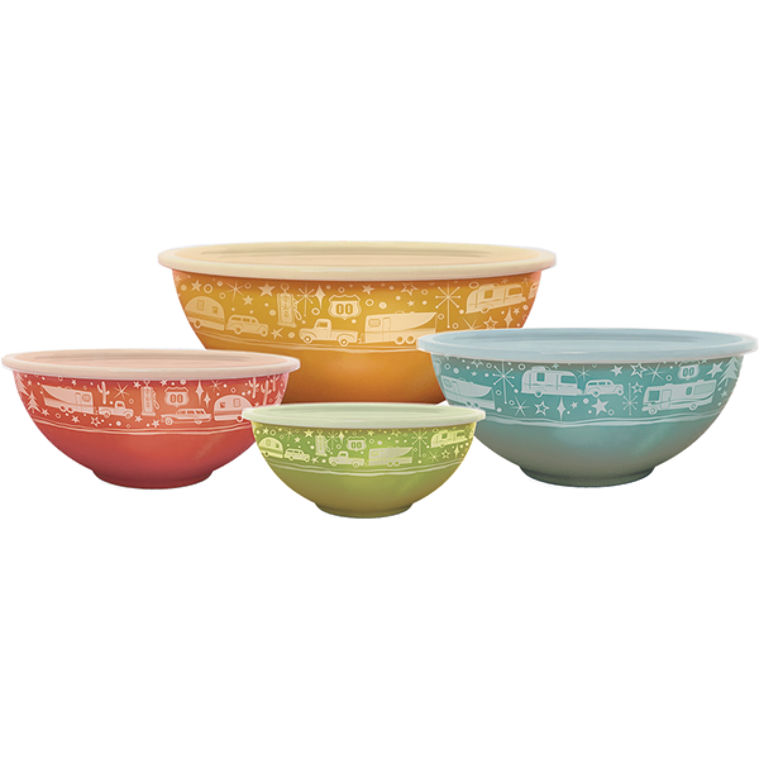 Camp Casual CC006 Set of 4 Nesting Camping Food Bowls