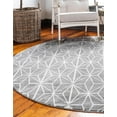 thumbnail image 5 of Jill Zarin Uptown Collection Area Rug - Fifth Avenue (5' 3" Round Gray/Ivory), 5 of 5