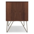 thumbnail image 3 of Simpli Home Simpli Home Hunter 60 inch Wide Solid Mango Wood TV Stand in Urban Brown For TVs up to 65 inches, 3 of 12