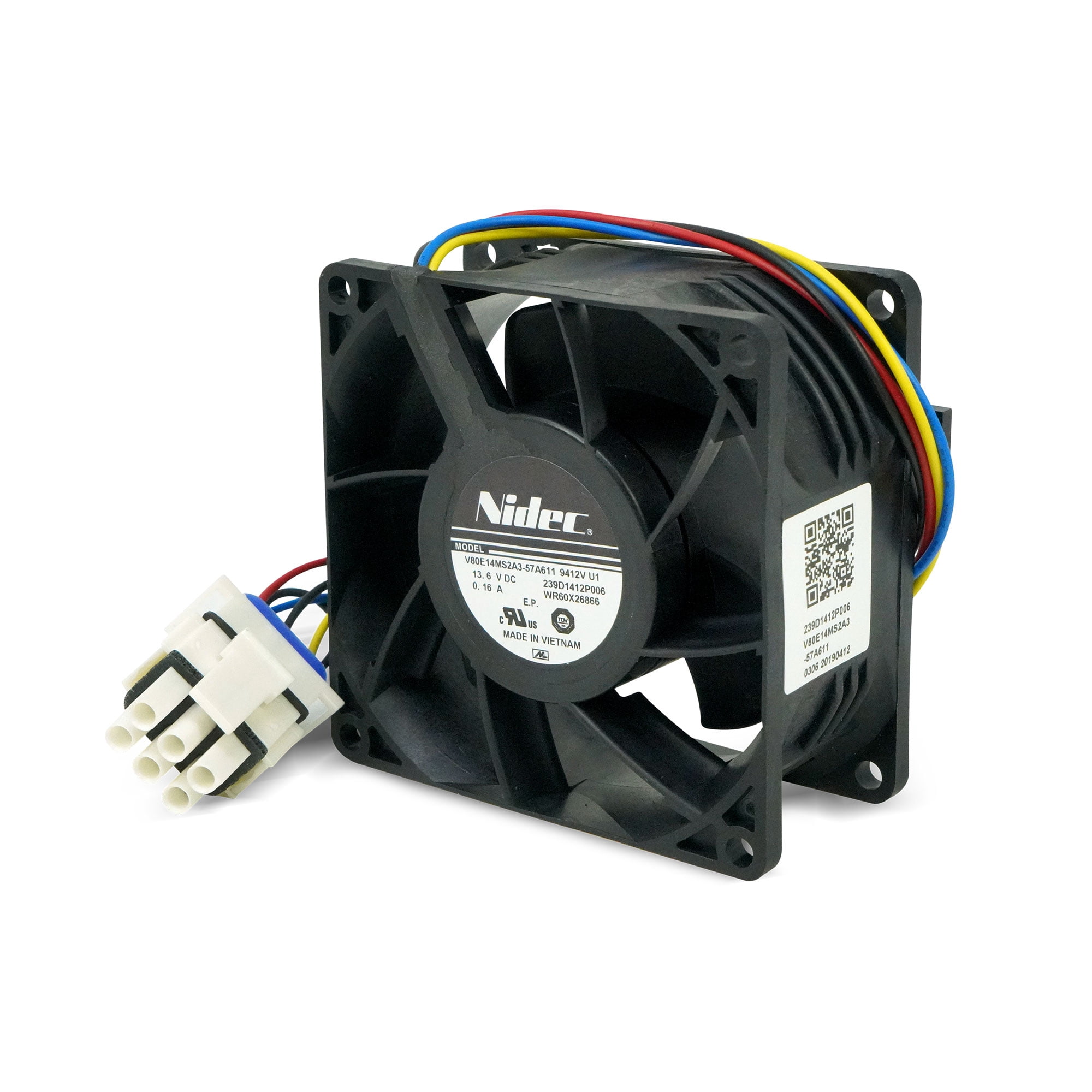 ForeverPRO WR60X26866 Evaporator Fan Motor for GE Refrigerator WR02X13733 WR60X10341 WR60X10356 WR60X10357