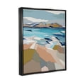 thumbnail image 3 of Stupell Industries Rocky Ocean Shore Beach Landscape Graphic Art Jet Black Floating Framed Canvas Print Wall Art, Design by Nikita Jariwala, 3 of 8