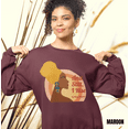 thumbnail image 2 of I Rise | Advocate for Equality | Maya Angelou Inspired Crewneck Sweatshirt, 2 of 5