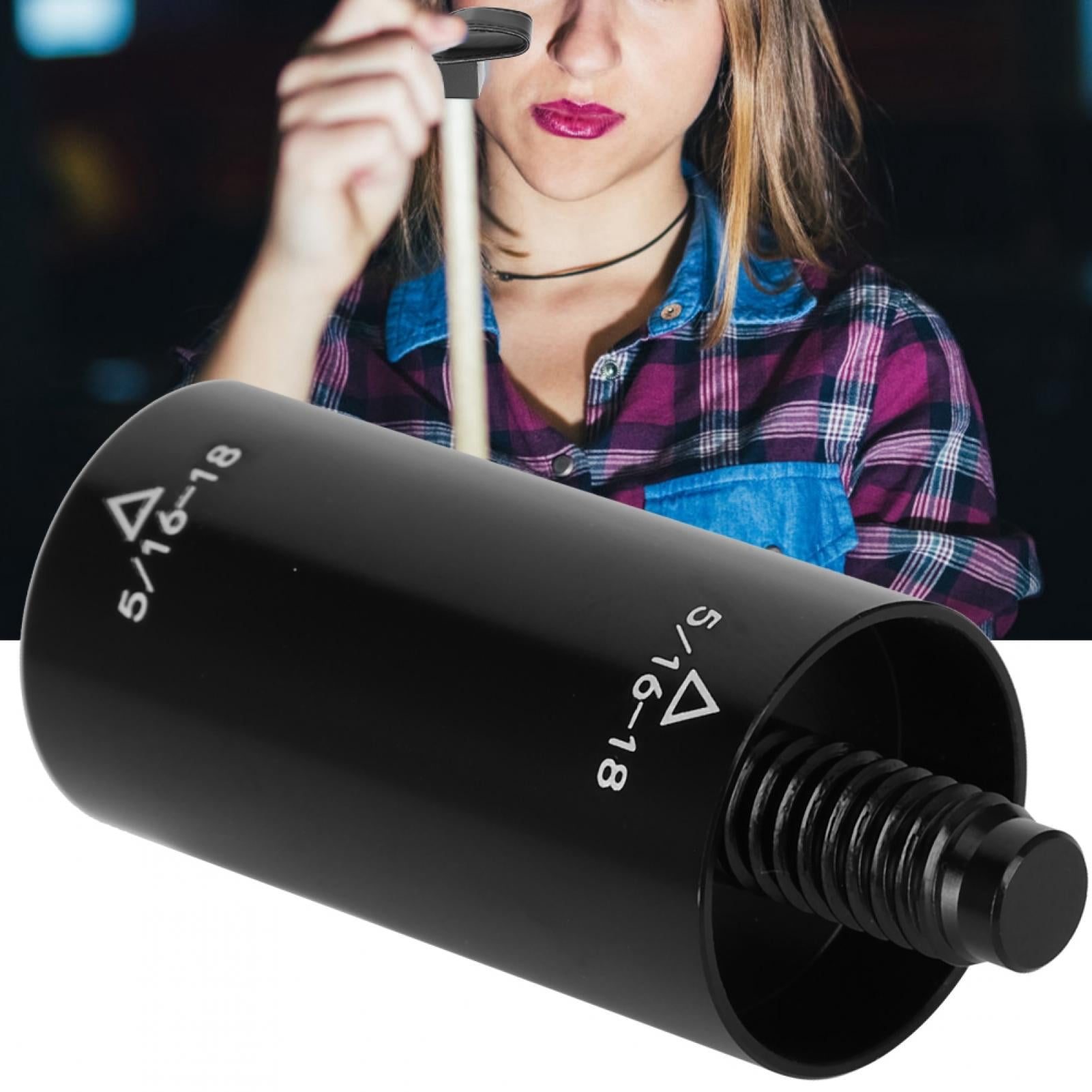 ACOUTO Billiards Extend Parts, Metal Black Pool Cue Extension, Billiards CueExtension, For Indoor Sports Accessories Indoor Sports Supplies