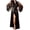 Black, variant on WREESH Womens Silk Robes Comfortable And Versatile Lace Stitching Oversized Pajamas Pajama Skirt With Belt Hot Pink
