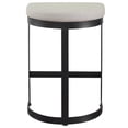 thumbnail image 5 of Pemberly Row 26" Metal and Fabric Counter Stool in Matte Black, 5 of 7