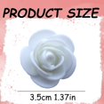 thumbnail image 3 of (Clearance) BNNG 100 PCS White Artificial Rose Flower Heads for Wall Decoration - Wedding Centerpieces - Artificial Flowers - for Bridal Showers - Artificial Roses Bulk, 3 of 4