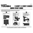 Hyper Tough 2 Amp Corded 1/4 Sheet Palm Sander with Dust Bag, Vacuum