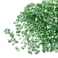 thumbnail image 1 of 20g Vidrio triturado Unique Bargains Chips de vidrio Irregular metálico color verde Césped 2-4mm, 1 of 5