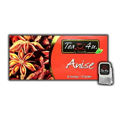 Tea4U Anise Herbal Infusion Tea Bags| Net 37.5 Grams| 25 Tea Bags