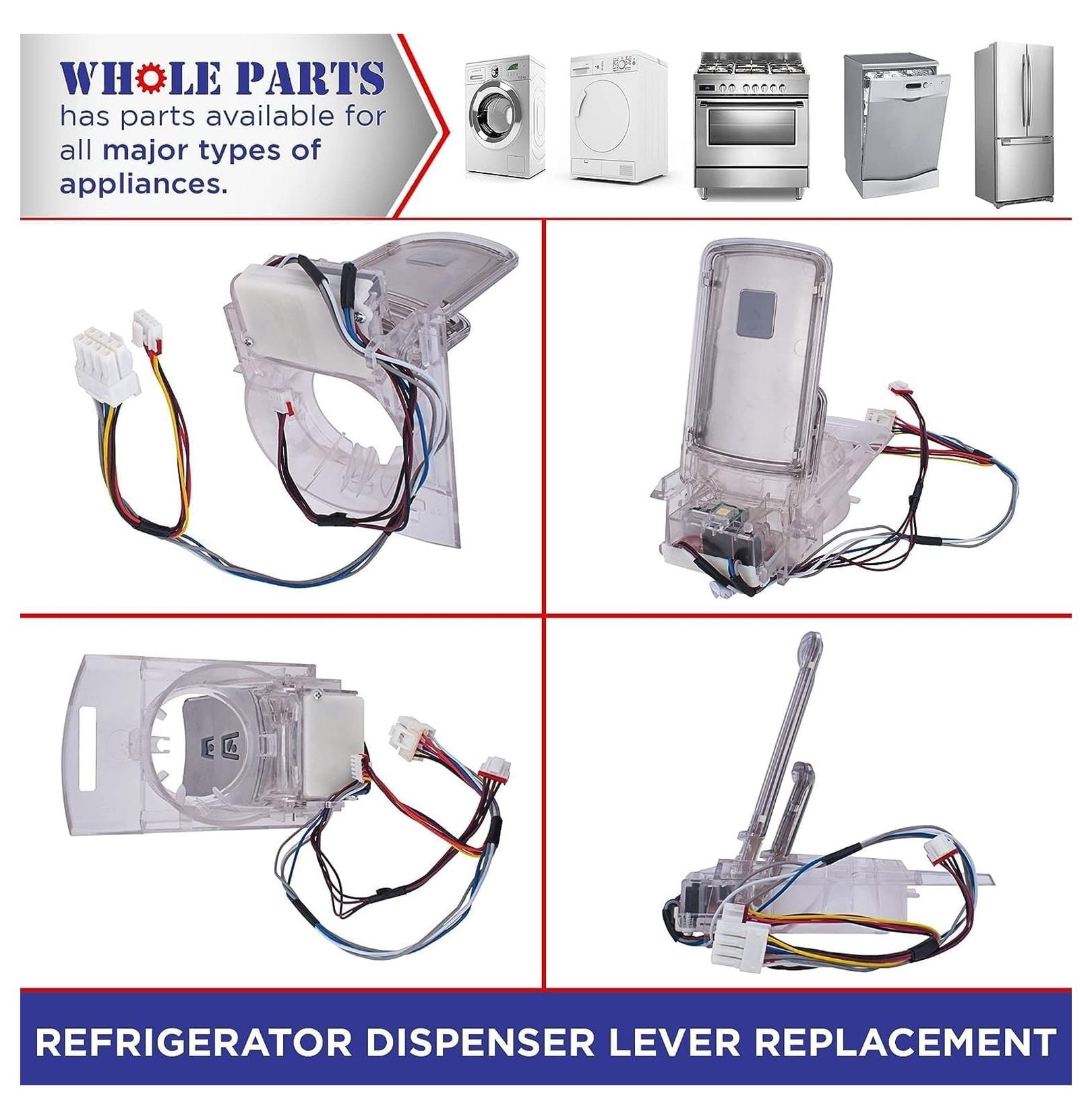Refrigerator Water & Ice Dispenser Lever DA97-08519A - Replacement Part for Samsung Refrigerators