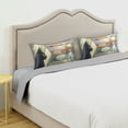 thumbnail image 5 of Haosy Satin Pillowcase for Hair and Skin Standard Cooling Silk Pillow Case with Envelope Closure Black Cat with All Seasons 20"x40", 5 of 9