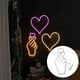 thumbnail image 3 of Letrero de lámpara de de corazón, letrero de colgante de pared USB, luces de decorativas para dormitorio, boda, vacaciones, decoración Gloria Muestra de la lámpara de neón, 3 of 9