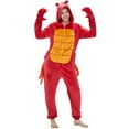 thumbnail image 2 of SWEETXIN Adult's Crab One-Piece Holiday Family Pajamas Halloween Costume Suit for Women and Men Jumpsuit SizeXL, 2 of 7