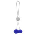 thumbnail image 1 of Accesorios de colgante para espejo retrovisor del coche con bola de metal y rhinestones, 1 Pcs, color azul, 1 of 1