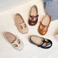 thumbnail image 2 of Zapatos de cuero pequeños de otoño para niños, zapatos de princesa con punta redonda y suela blanda, zapatos de moda para niñas, 2 of 2