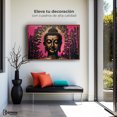 thumbnail image 3 of Cuadro Decorativo Canvas Revolution Marco Flotante Buda Reflejo Oro Rosa 90x60 Madera, 3 of 3