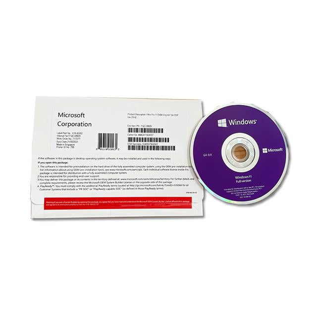 Microsoft Windows 11 PRO 64 BIT OEM DVD with Activation Key