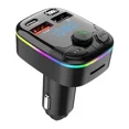 thumbnail image 2 of Bluetooth 5.0 Car Wireless Fm Transmitter Adapter Usb Pd Charger Aux Hands-Free, 2 of 5