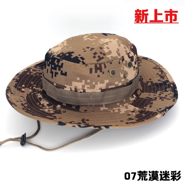 Proveedor de gorra de camuflaje para acampar al aire libre, gorra de pesca, gorra de pescador de viaje, sombrero Bonny, sombrero protector solar para hombres y mujeres