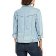 thumbnail image 4 of JuicyTrendz Women’s Classic Denim Jacket Sky Blue M – Button-Down, Long Sleeve, Stylish Outerwear Stretch Jean Jacket, 4 of 6