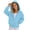 Blue, variant on Fesfesfes Kids Unisex Full Zip Hoodie Long Sleeve Solid Color Sweatshirt with Pockets, Casual Athletic Jacket for School and Sports, Boys Girls Ages 5-16 Years