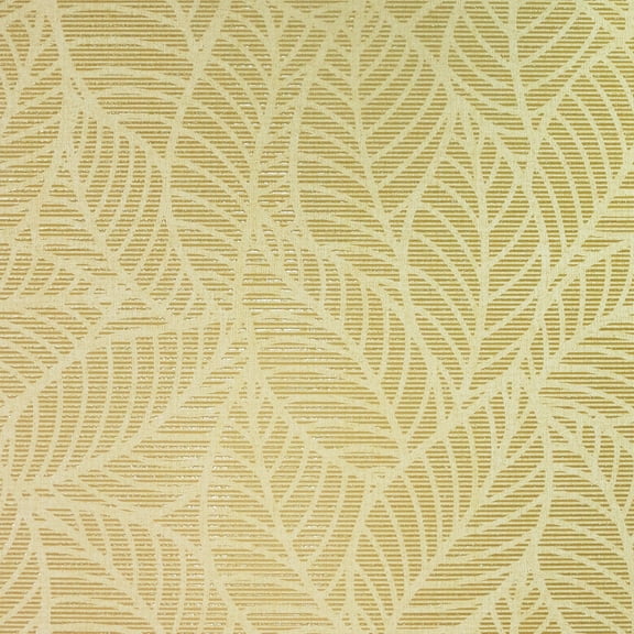 Arthouse Mavis Mustard Leaf Wallpaper