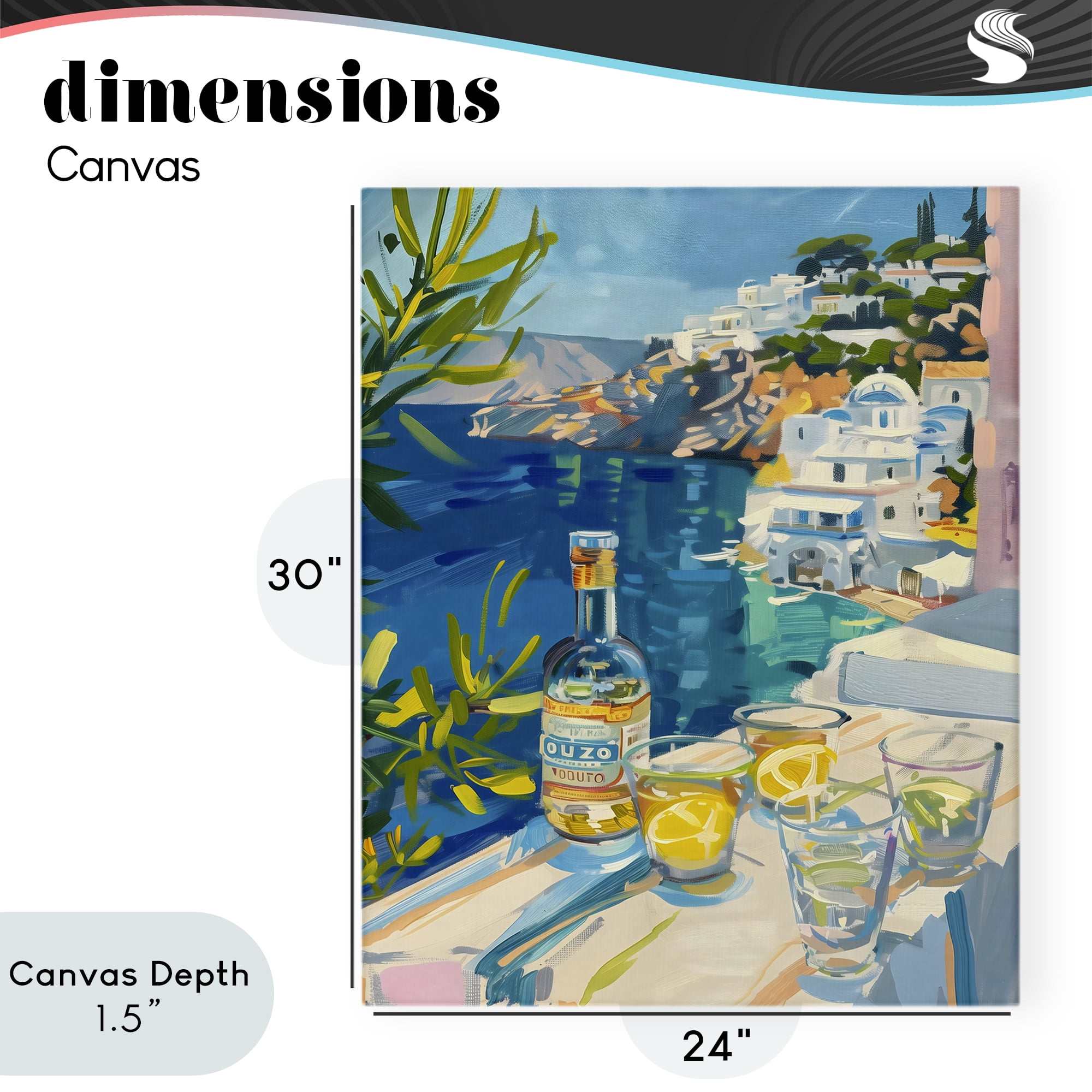 Stupell Industries Drink By The Sea Balcony Canvas Wall Art, design by The Prints Vibe