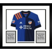 Framed Caleb Stanko FC Cincinnati Autographed Match-Used #33 Blue Jersey from the 2020 MLS Season - Fanatics Authentic Certified