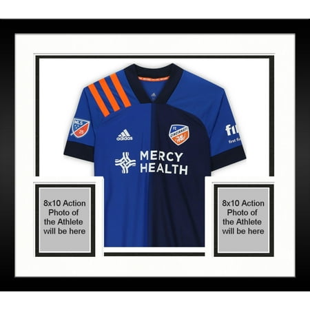 Framed Caleb Stanko FC Cincinnati Autographed Match-Used #33 Blue Jersey from the 2020 MLS Season - Fanatics Authentic Certified