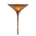 thumbnail image 2 of 3 Way Torchiere Floor Lamp with Frosted Glass shade and Stable Base, Bronze, 2 of 5