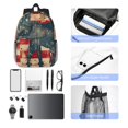 thumbnail image 6 of Rateoe Vintage American Flag Elephant Pattern Student Backpack Water-resistant Backpack 15-inch Laptop Backpack Lightweight Adjustable School Backpack, 6 of 6