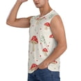 thumbnail image 3 of Bixox Men's Flat Mushrooms Printed Shirt Sleeveless Fitness Tank Top-X-Large, 3 of 7