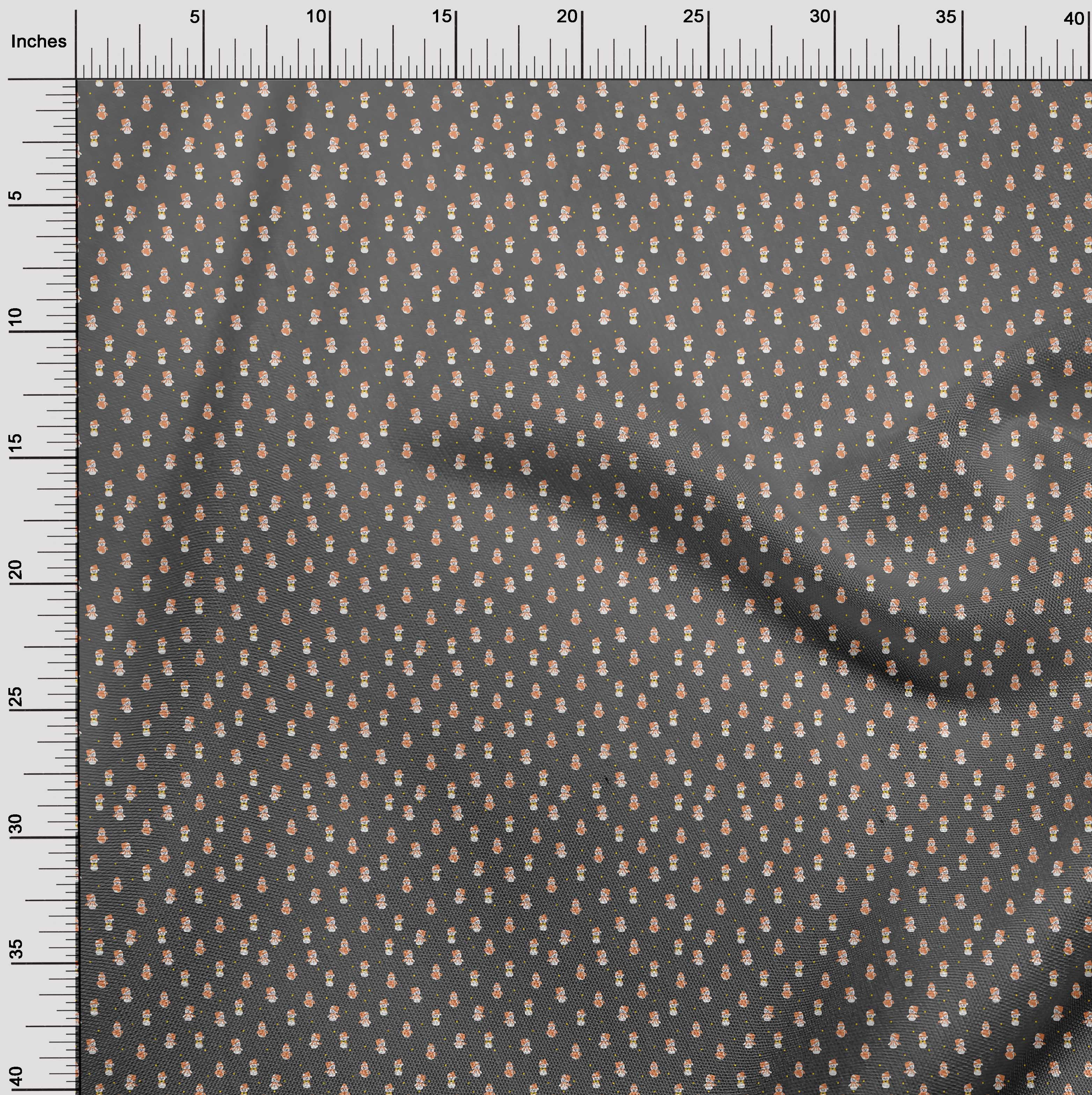 oneOone Viscose Jersey Gray Fabric Christmas Fabric For Sewing Printed Craft Fabric By The Yard 60 Inch Wide