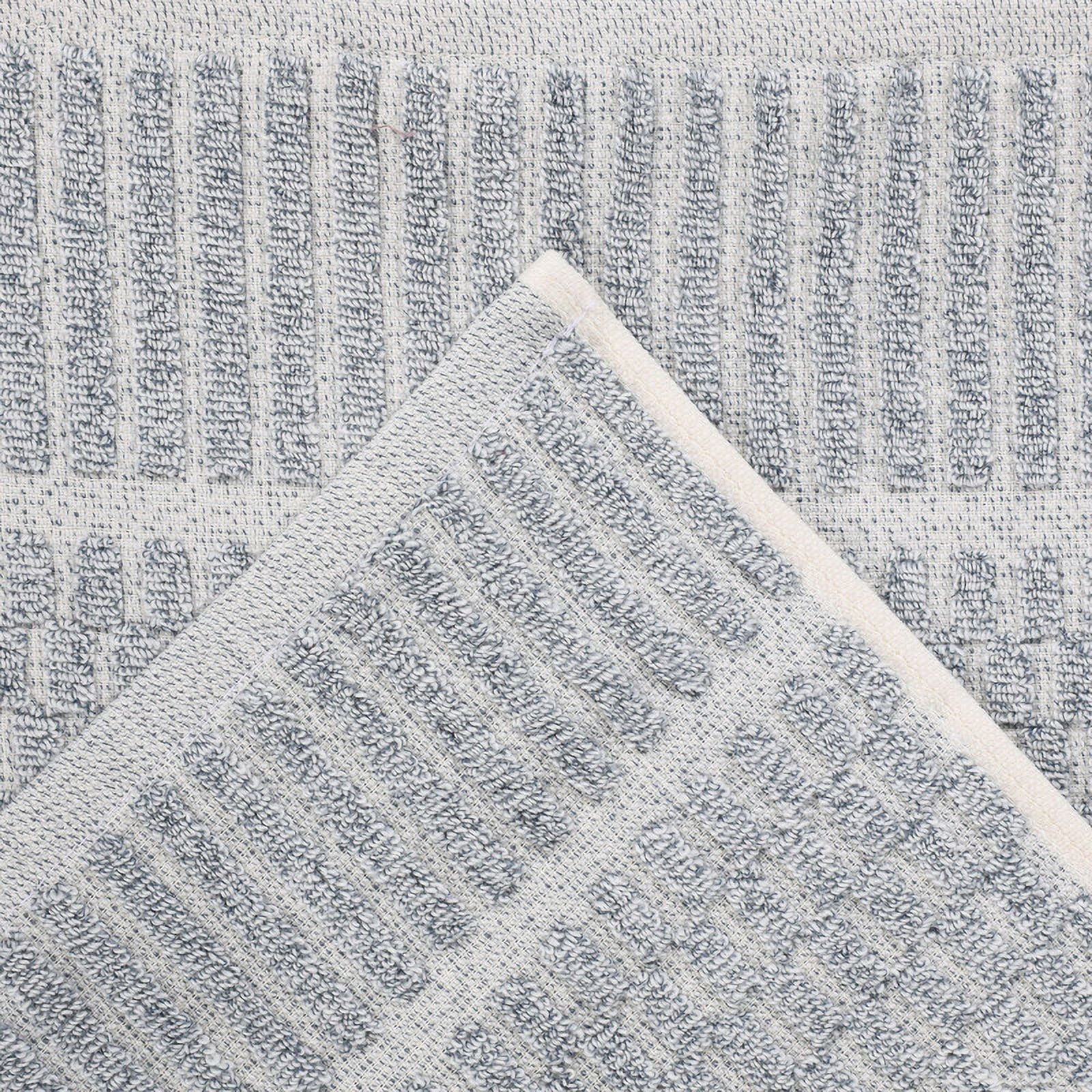 Superior Juno Viscose Cotton Blend Medium Weight 12 Piece Towel Set, Denim Blue