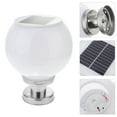 thumbnail image 4 of SHISUYAN Solar Powered Post Light for Home Decorative Use Stainless Steel Multi Color 6.5 Feet Tall, 4 of 9