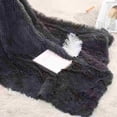 thumbnail image 2 of All-Season Fleece Plush Blanket 50x60 Inches | Ultra Soft Cozy Throw | Double-Sided Faux Fur & Sherpa | Warm Lightweight Decorative Sofa Bed Couch Cover | Non-Shedding Washable Polyester, 2 of 4